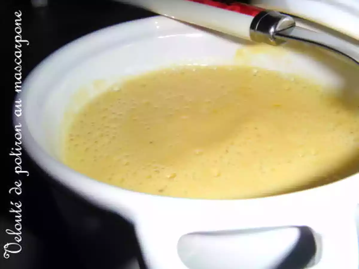 Velouté de potiron au mascarpone - photo 3