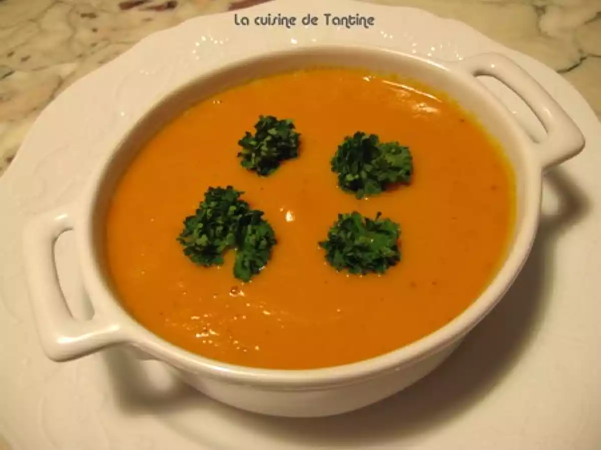 Velouté de potiron aux chataignes