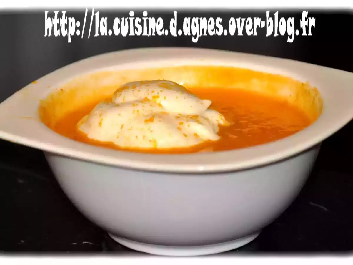 Velouté de potiron et sa chantilly au curcuma
