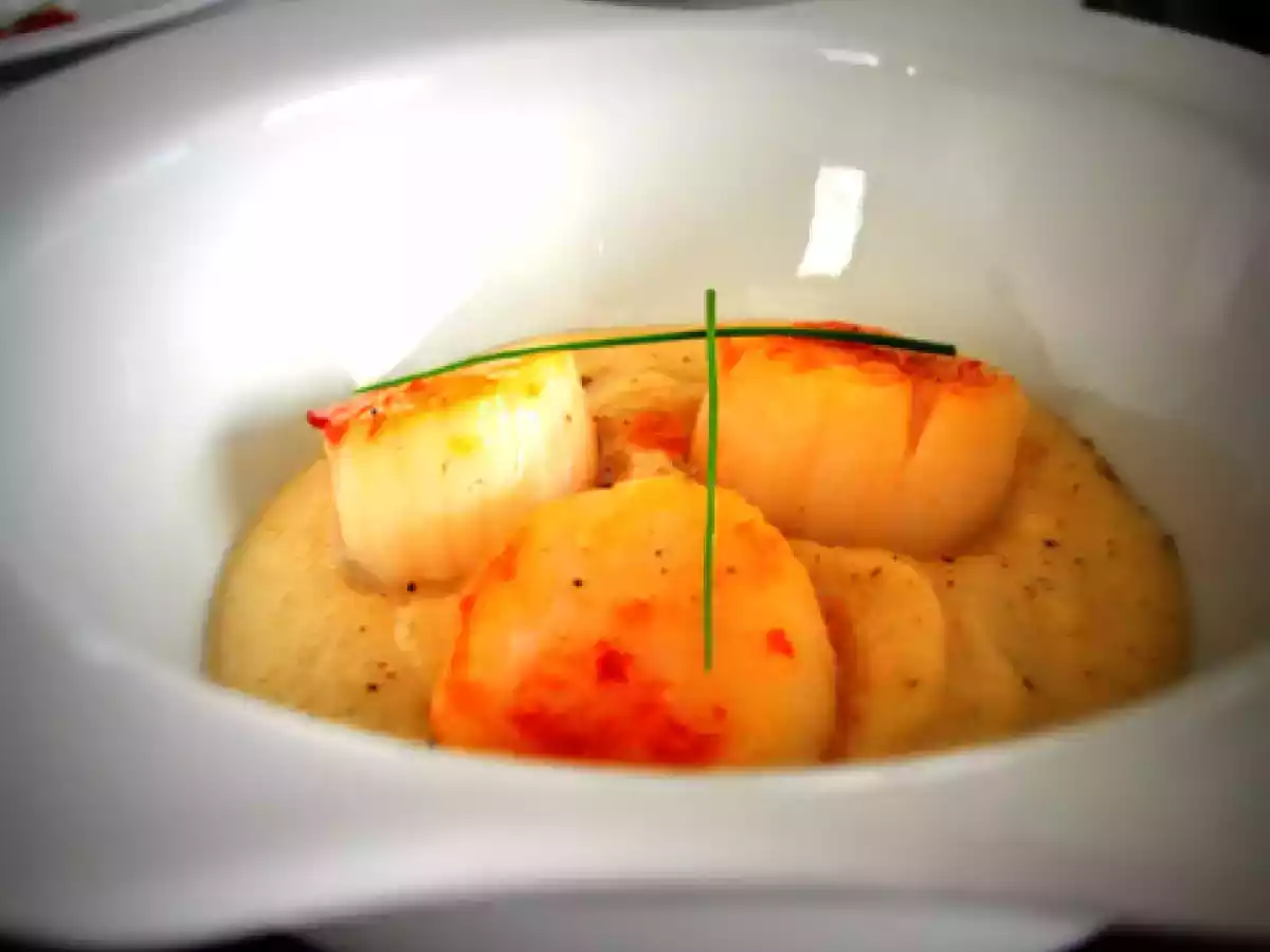 Velouté de Topinambour vanillé & Saint Jacques poêlées - photo 2