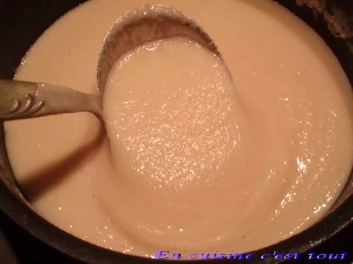 Velouté de topinambours à la poire