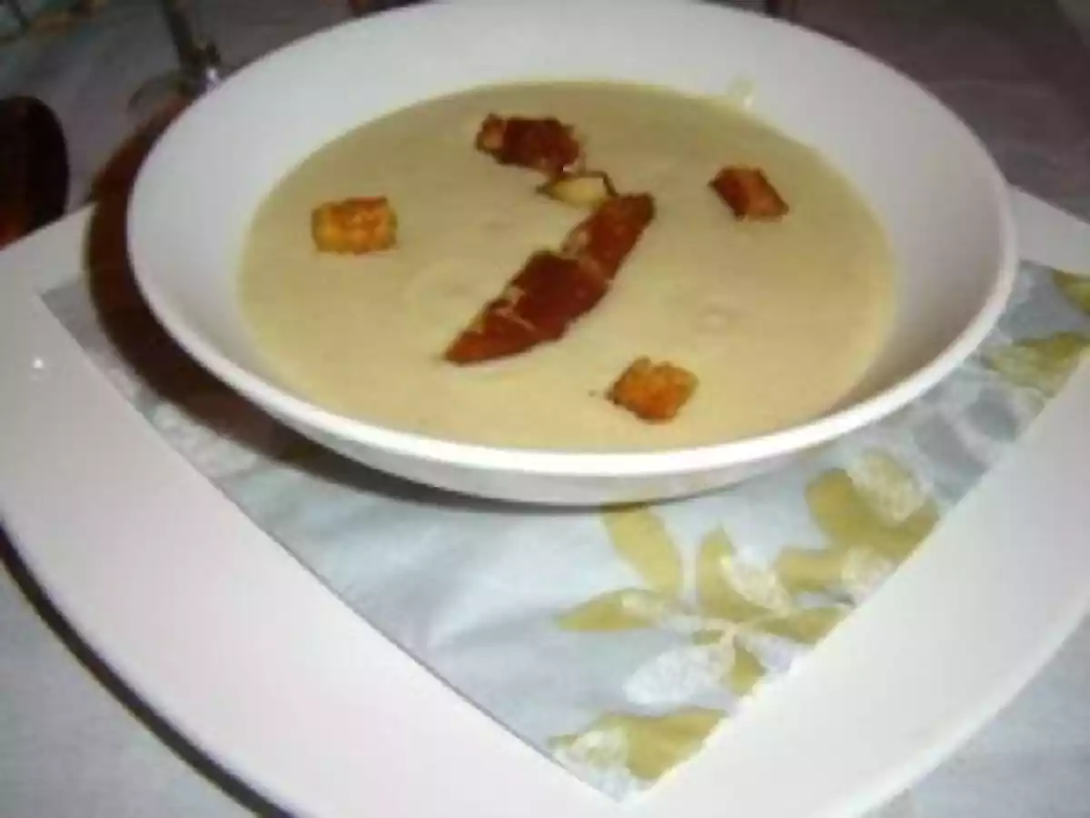 Velouté du Barry au foie gras mi cuit
