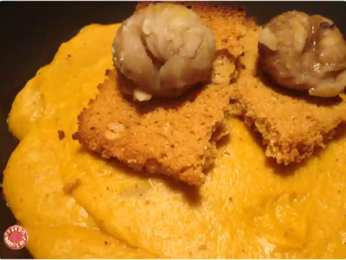 Velouté Potimarron aux pain d'épices