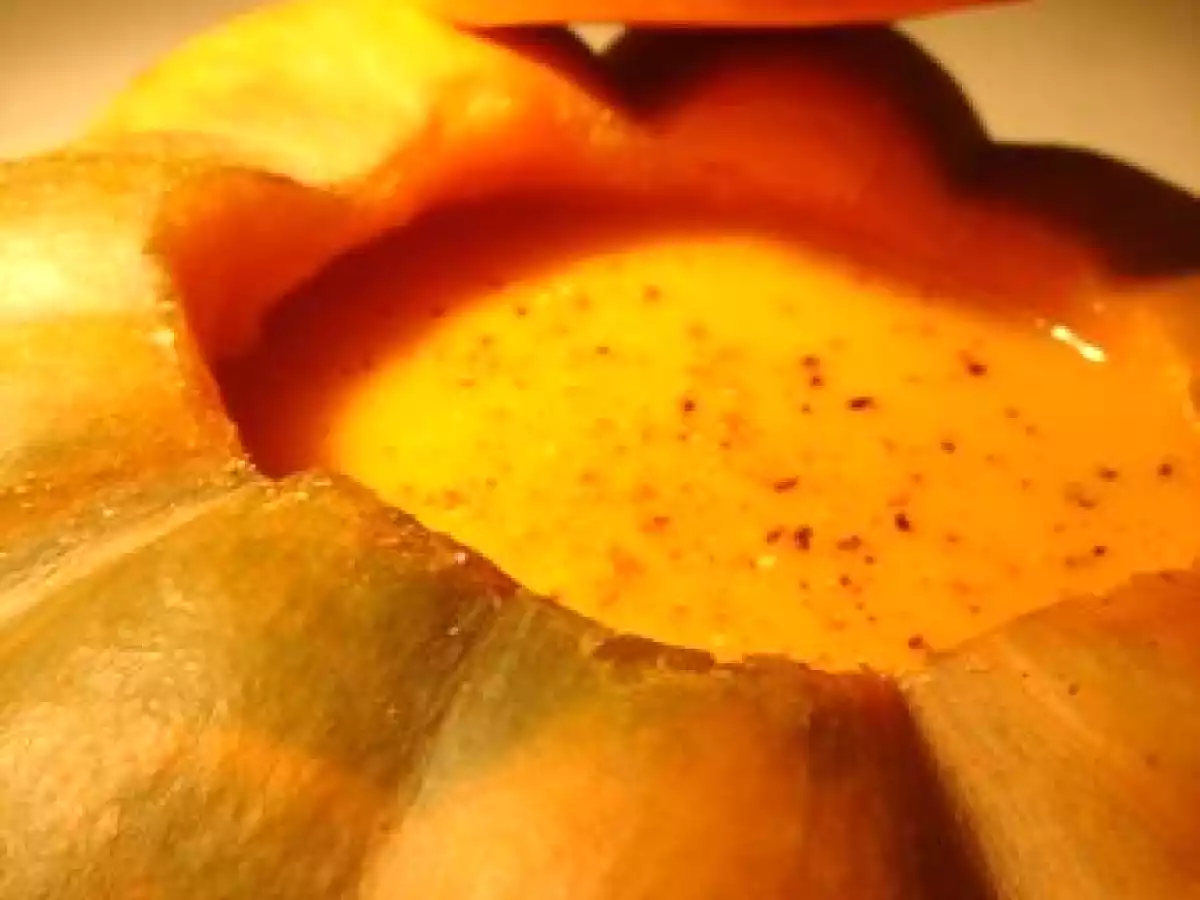 Velouté potiron carottes... et une Vache qui rigole en prime !