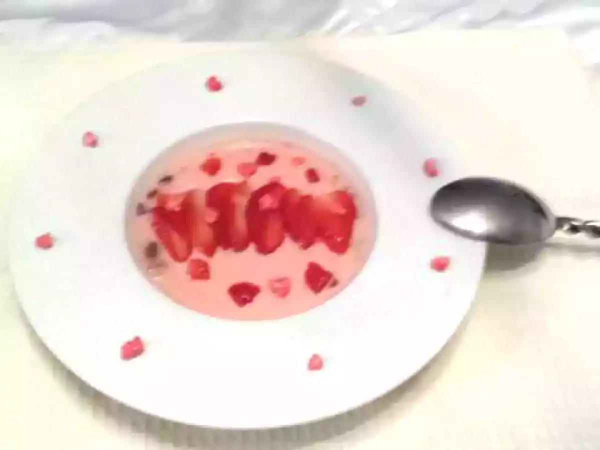 Velouté pralines roses et fraises - photo 2