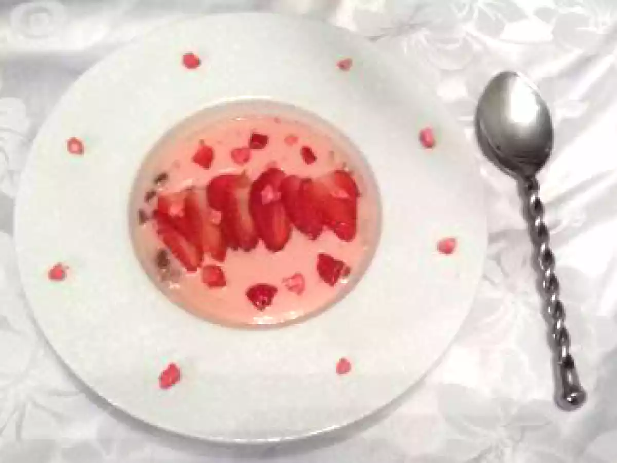 Velouté pralines roses et fraises - photo 3