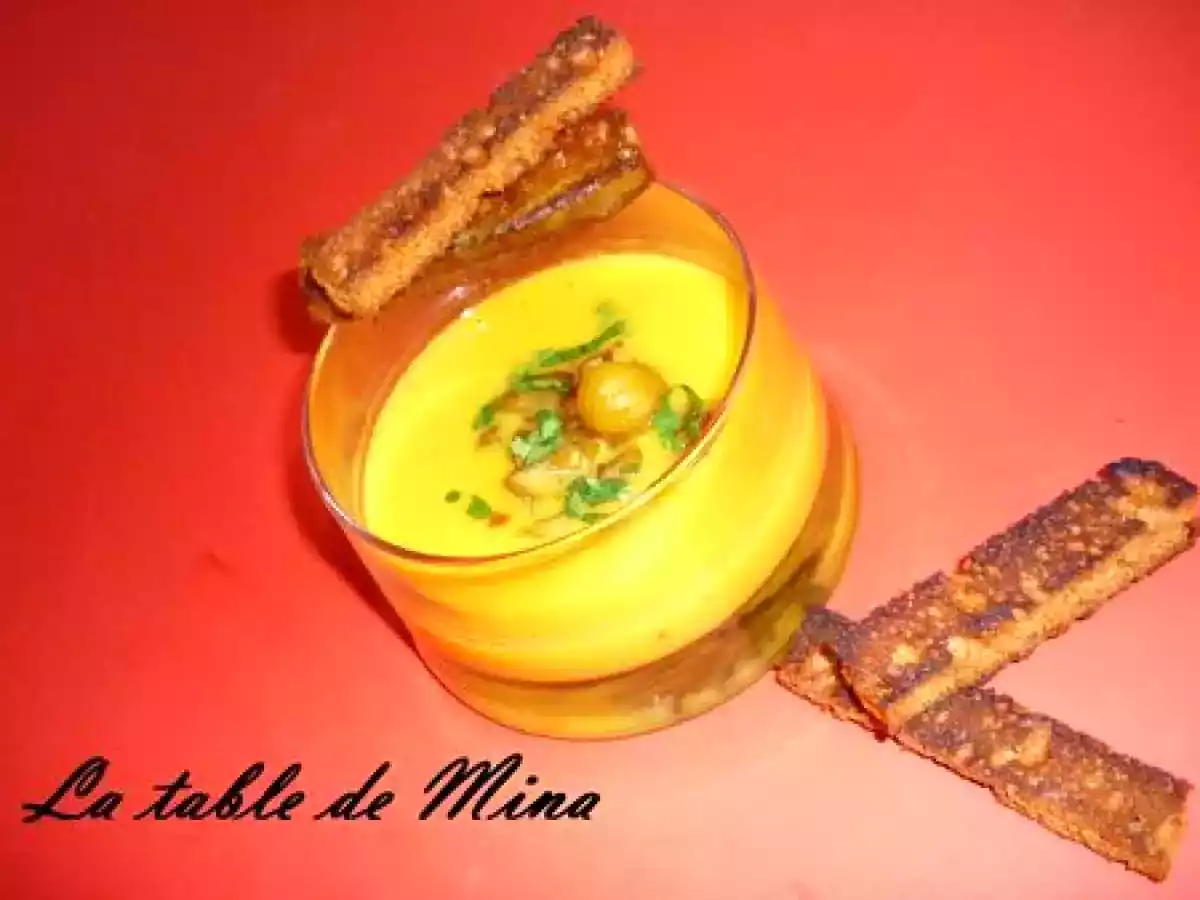 Veloutée de courges et ses mouillettes au pain d'épices - photo 2