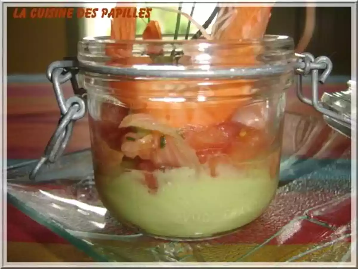 Verinnes d'avocat au saumon et crevettes - photo 3