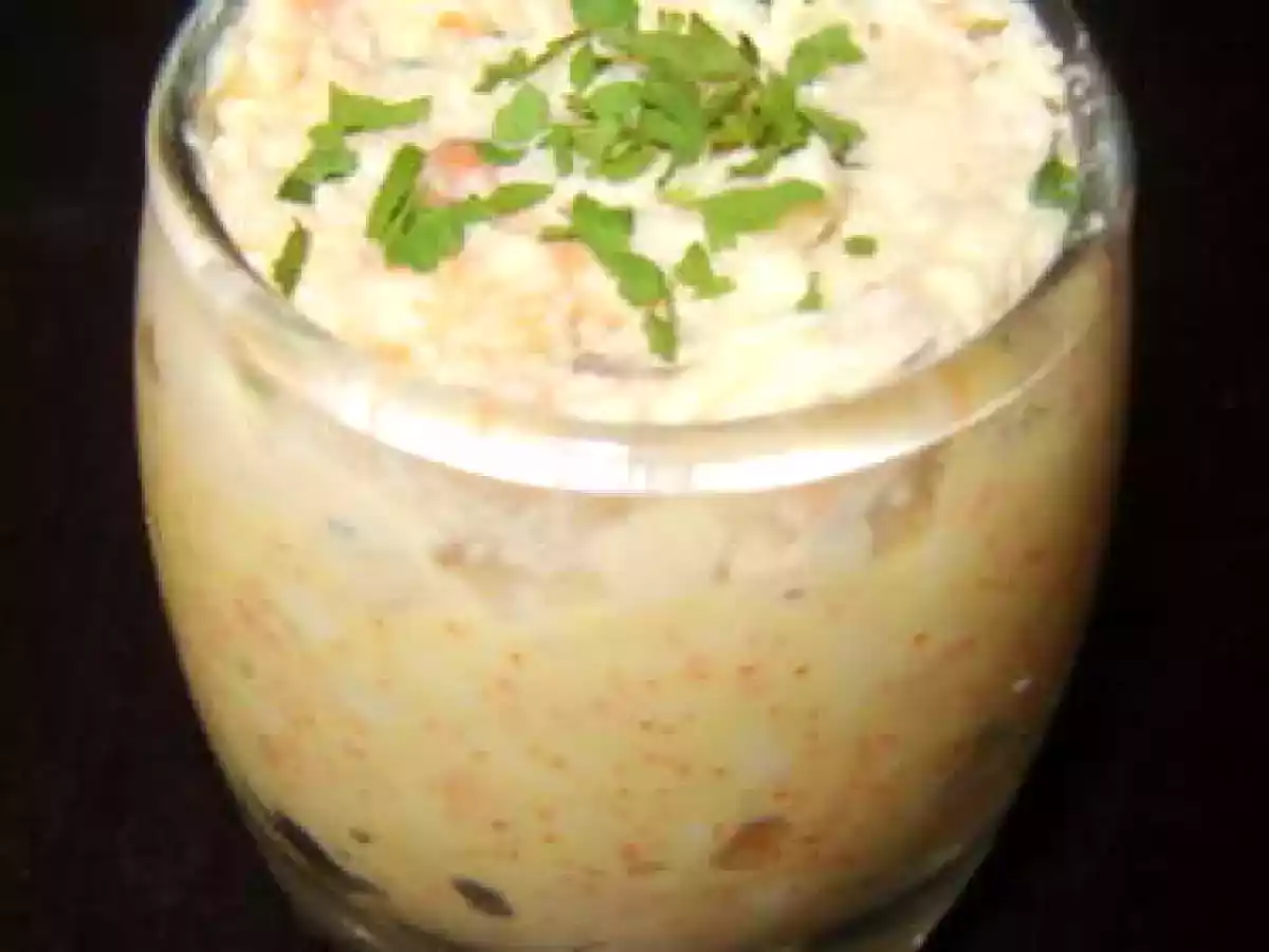 Verrine à l'araignée de mer
