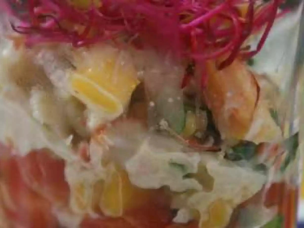 Verrine au crabe des neiges