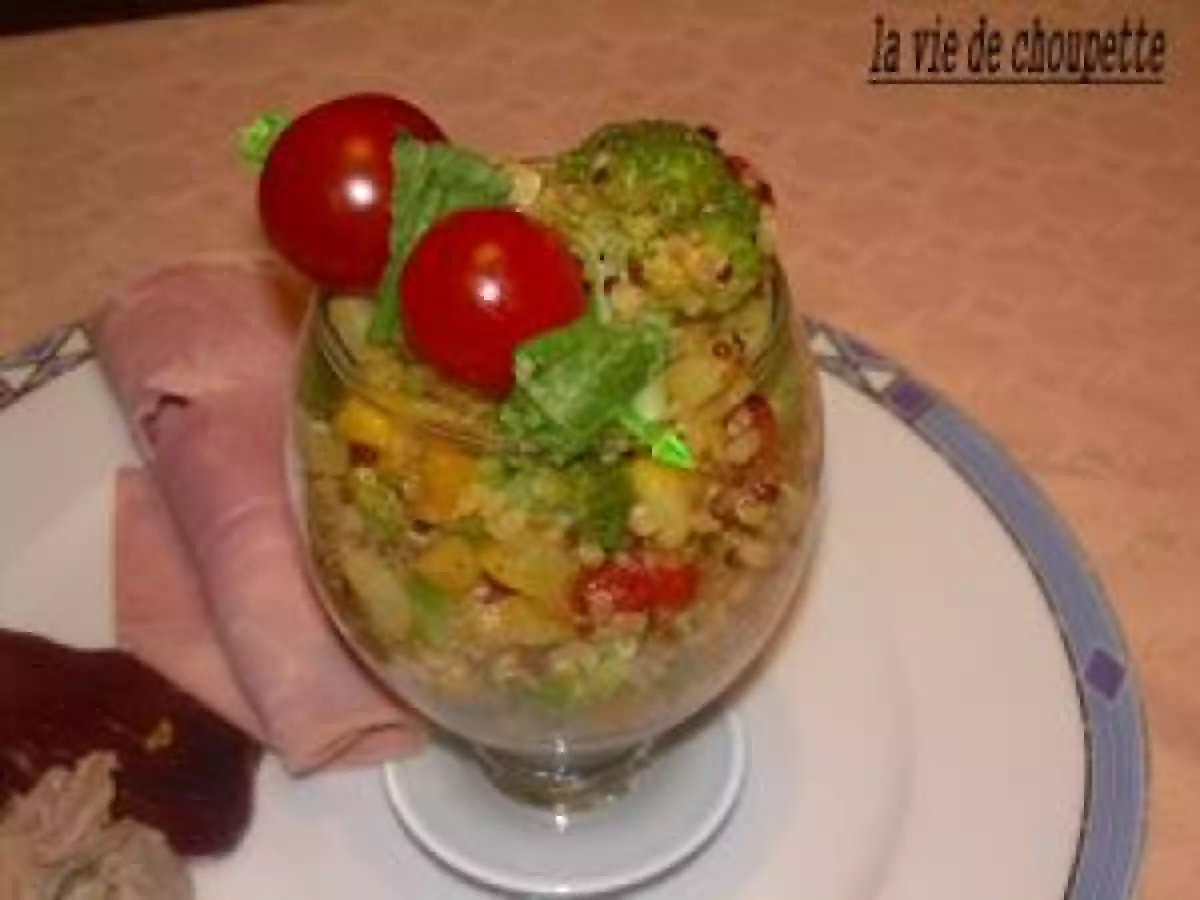 Verrine aux 5 légumes et au quinoa