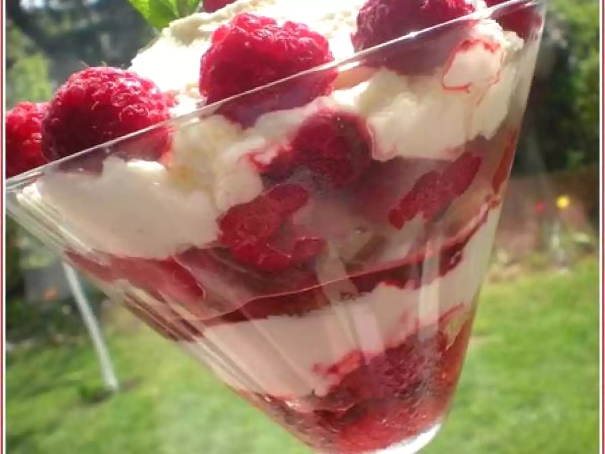 Verrine aux Framboises & Crème de Mascarpone