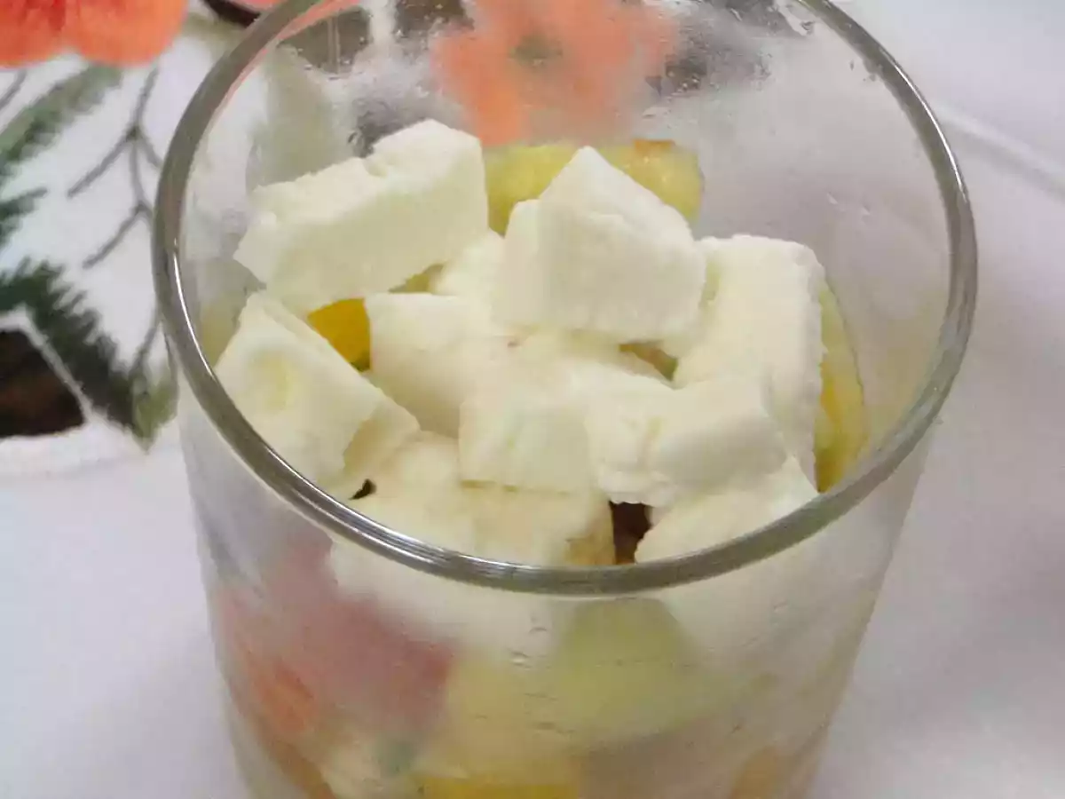 Verrine aux légumes marinés