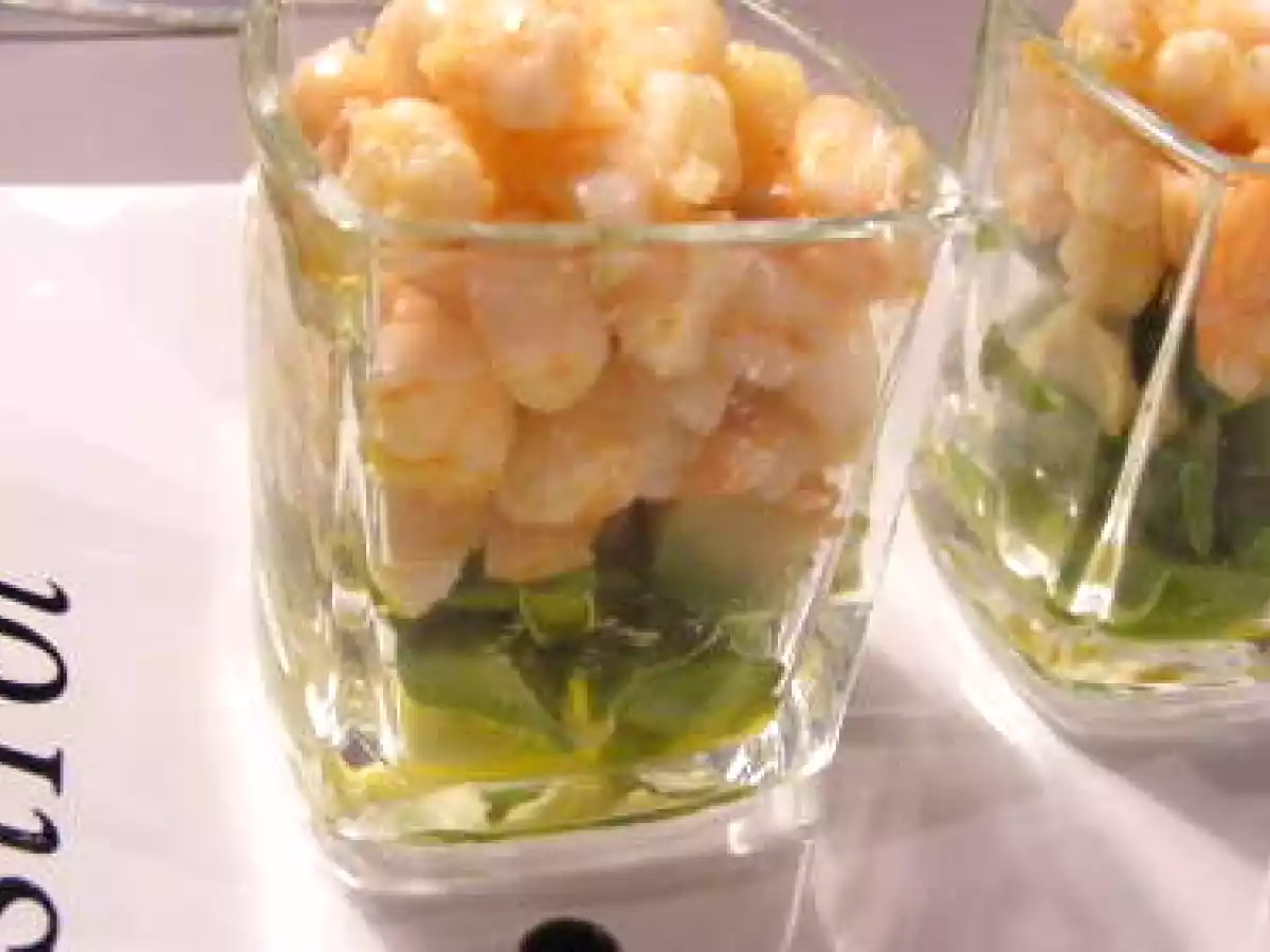 Verrine avocat crevette à l'huile parfumée - photo 2