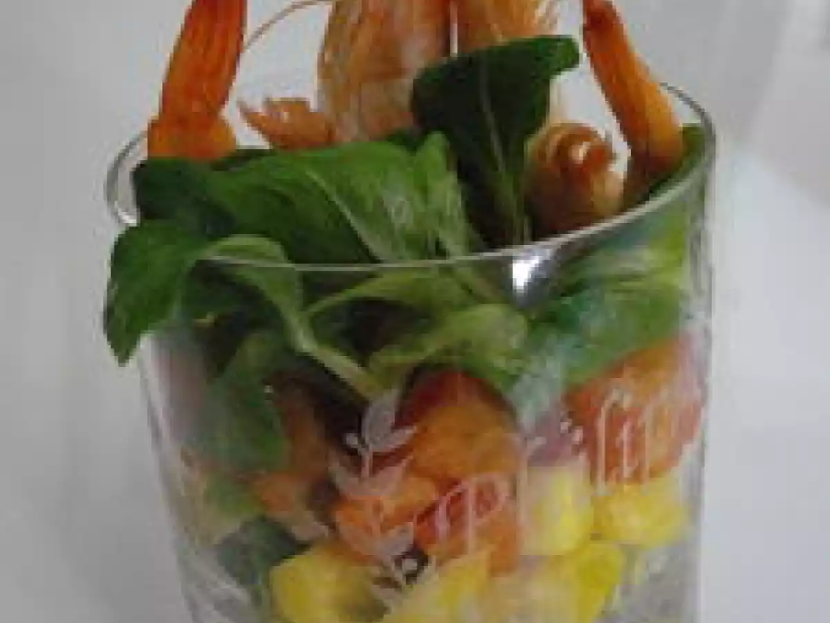Verrine avocat, mangue et crevette - photo 2