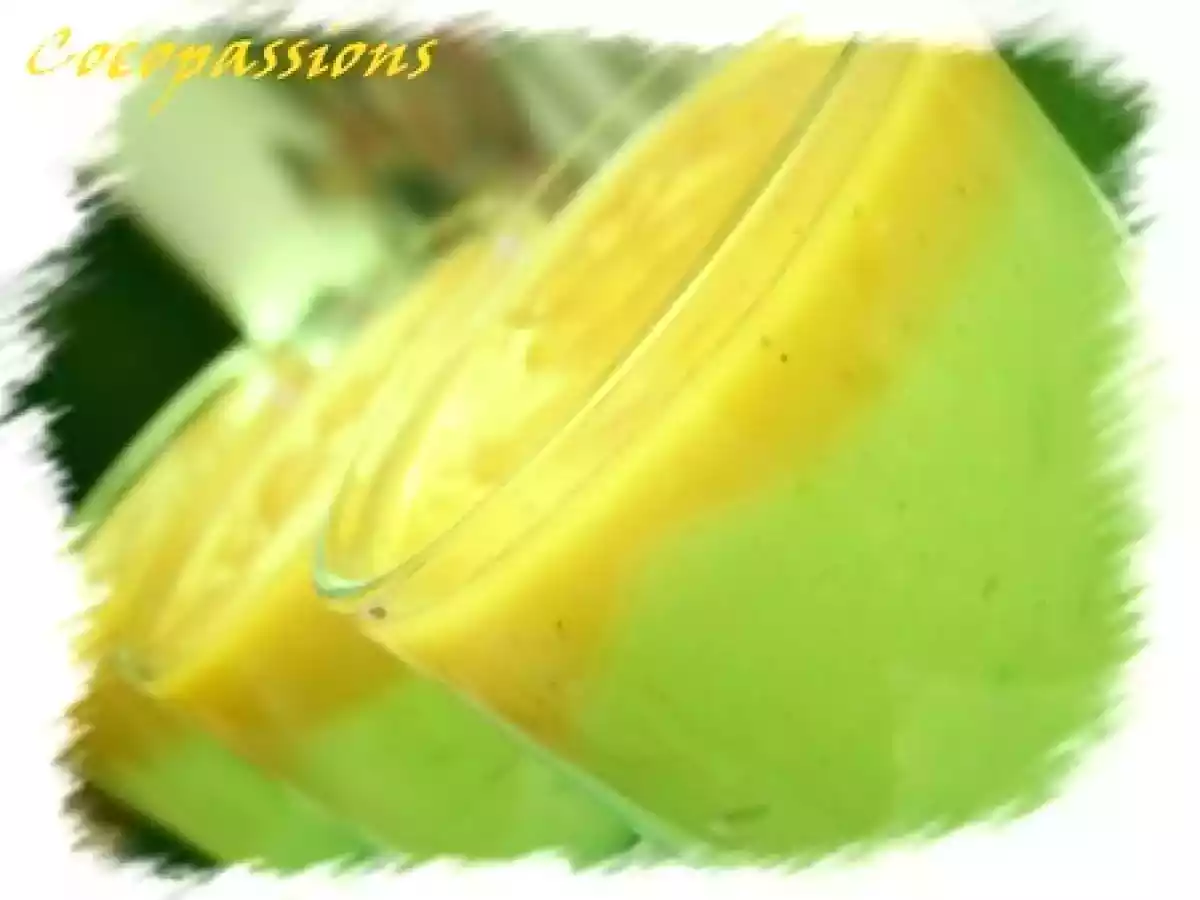 Verrine banane, avocat et son caramel à la fleur de sel