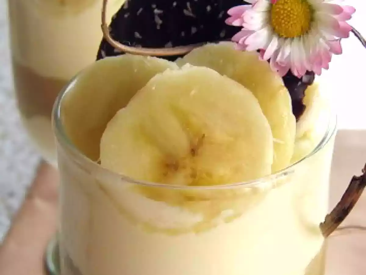 Verrine bananes façon tiramisu