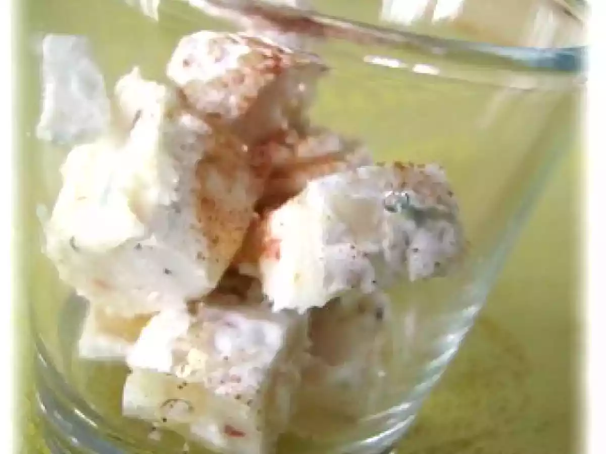 Verrine chèvre miel et paprika