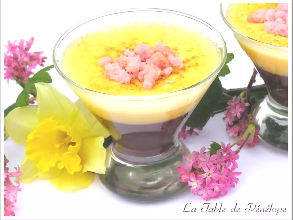 Verrine Chocolat et Sabayon Flambé à l'Orange - photo 2