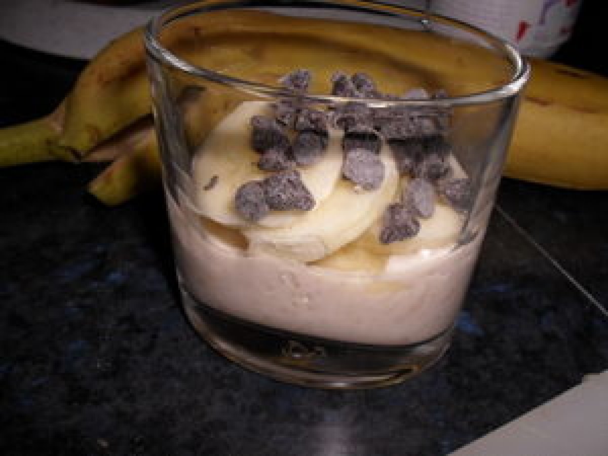 Recette verrine crème de marron et banane