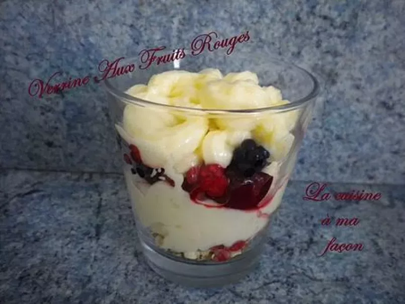 Verrine crème légère à la vanille et fruits rouges - photo 2