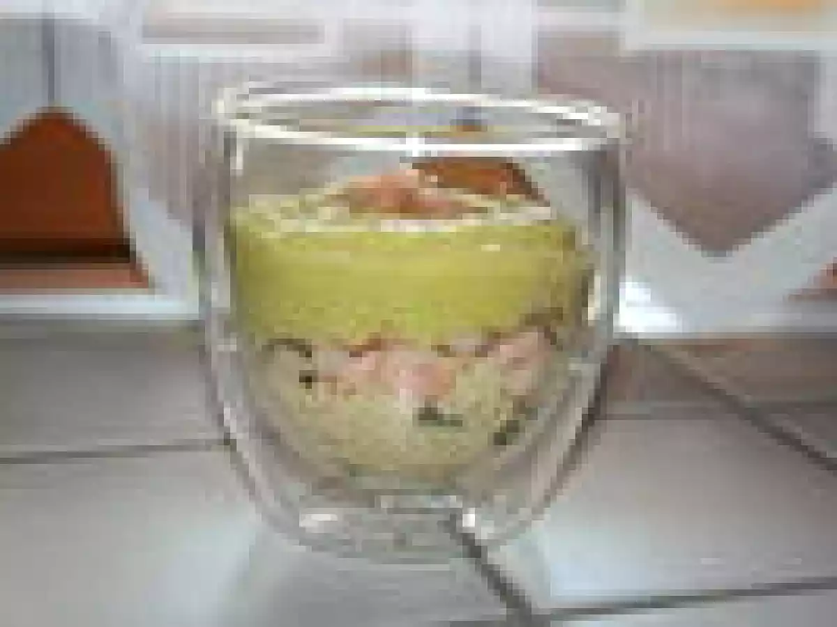 Verrine curry-coco-crevettes