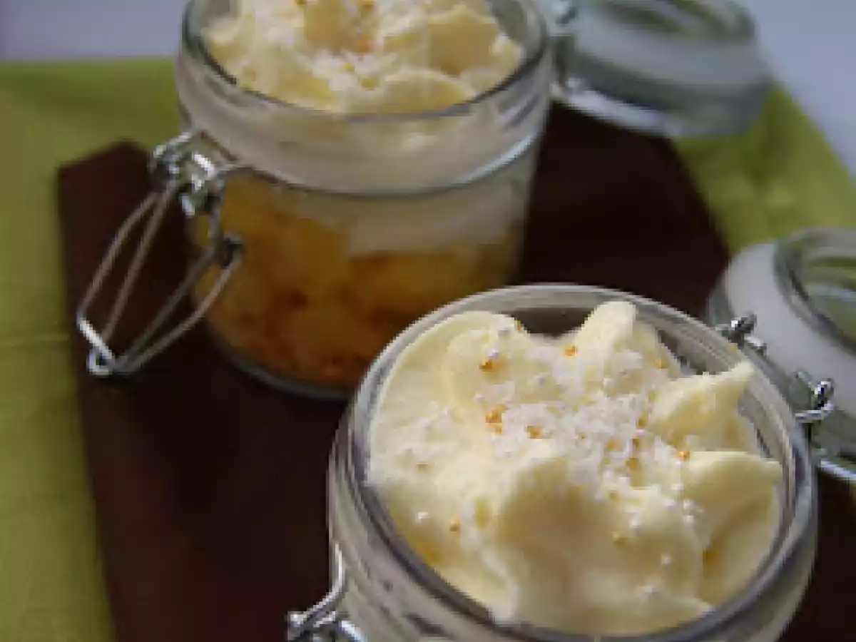 Verrine d'ananas à la vanille, mousse mangue - photo 2