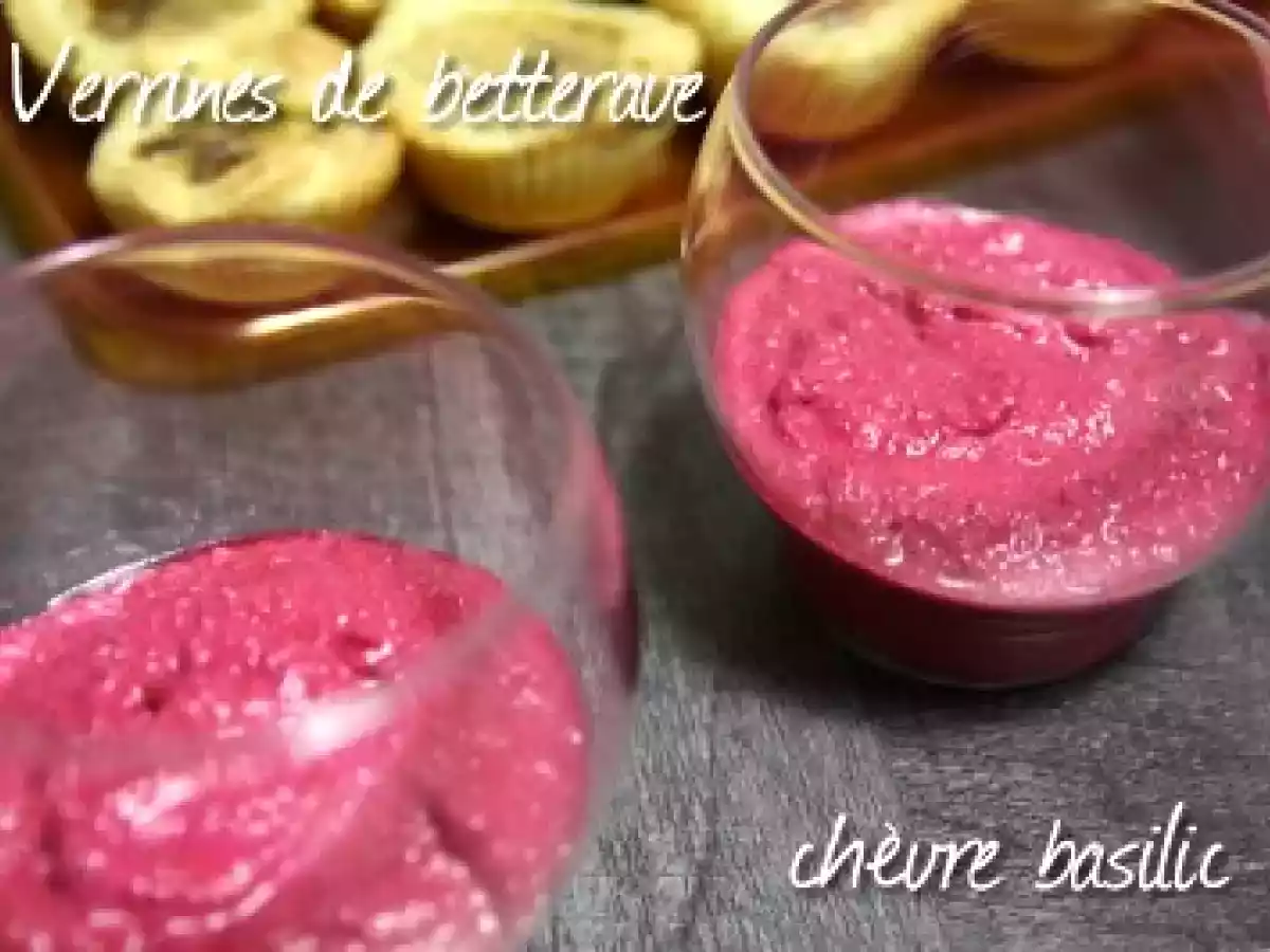 Verrine de betterave au chèvre et au basilic - photo 2