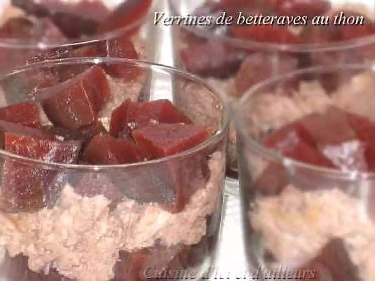 Verrine de betteraves au thon - photo 2