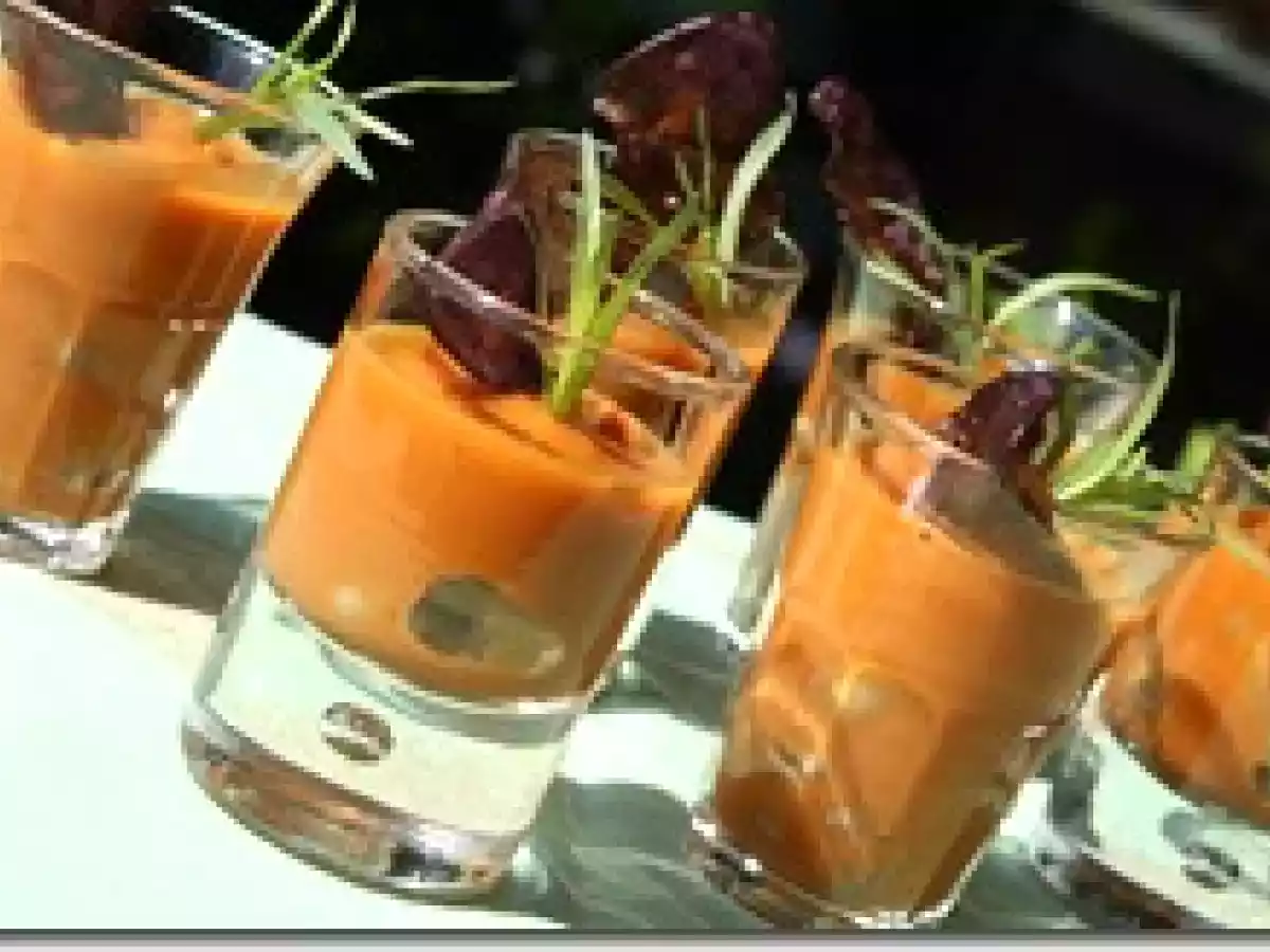 Verrine de Carotte et Betterave aux Haricots Coco