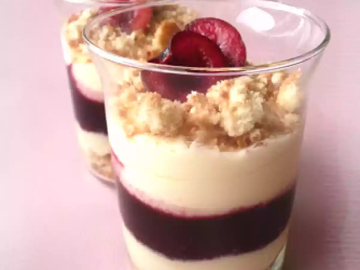 Verrine de cerises au mascarpone