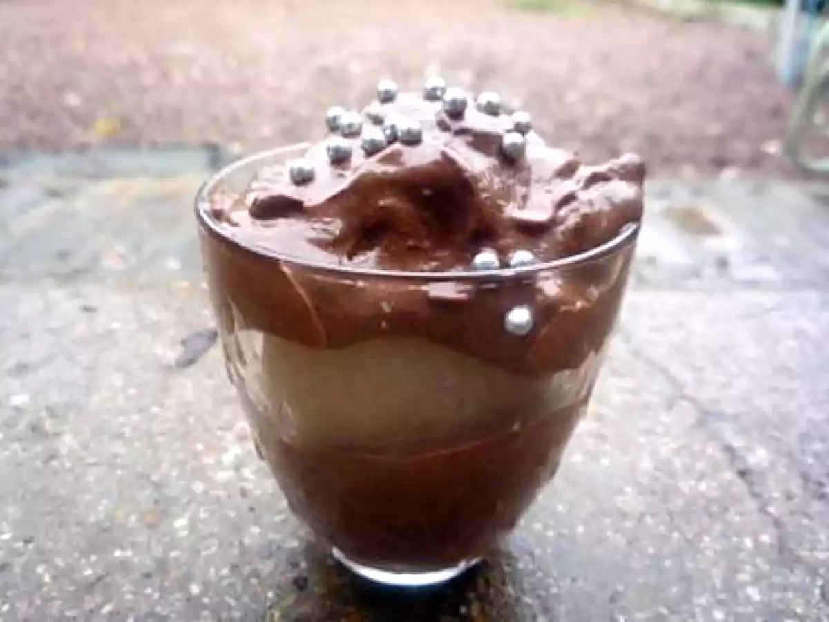 Verrine de chocolat poire