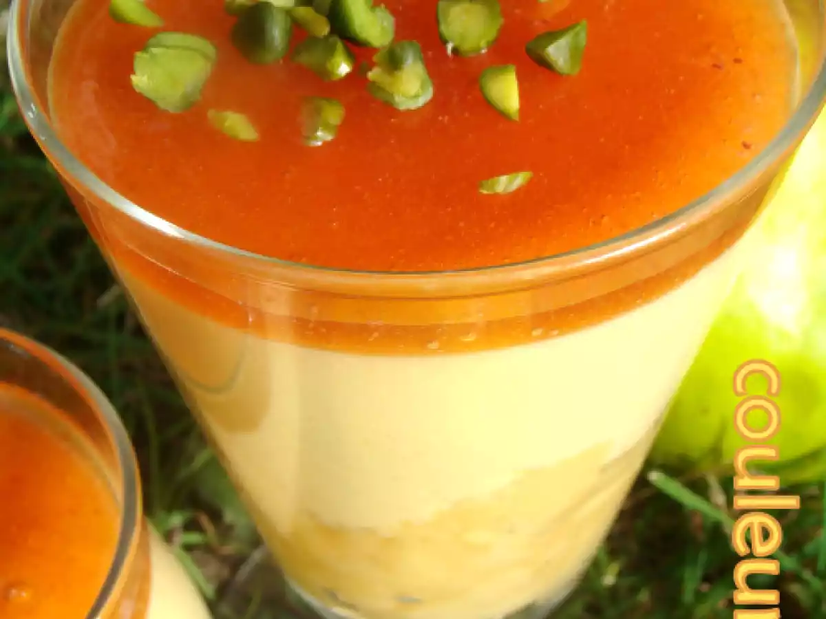 Verrine de coings à la mousse de mascarpone vanillée