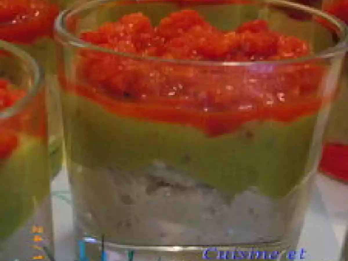 Verrine de crabe des îles