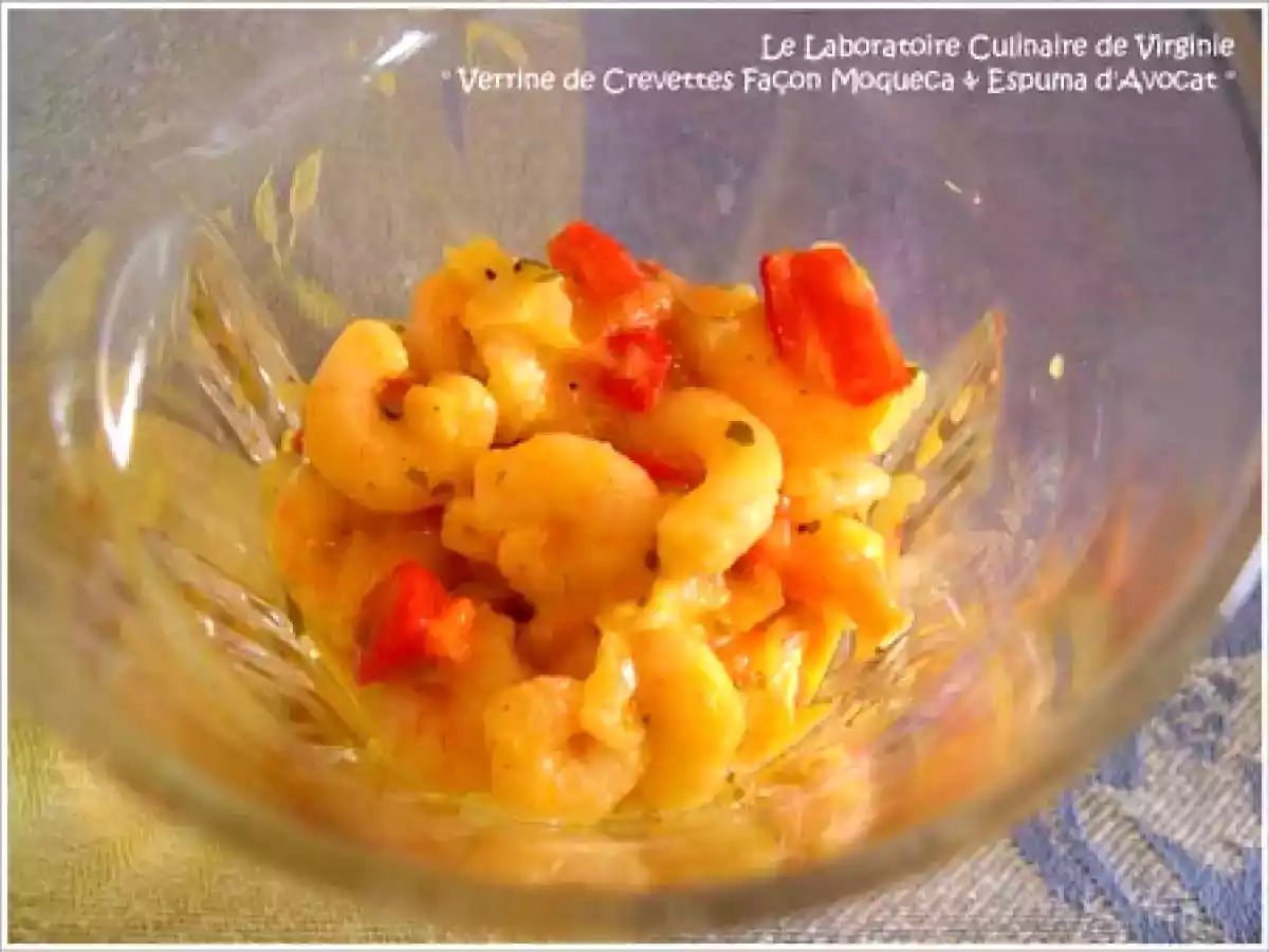 Verrine de Crevettes façon Moqueca & Espuma d'Avocat tropical - photo 2