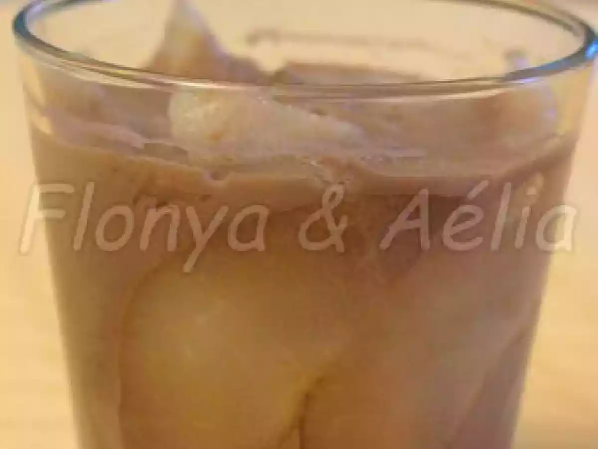 Verrine de flan au chocolat et poire - photo 2