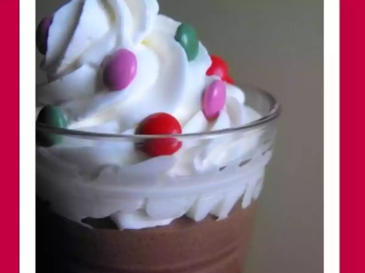 Verrine de mousse au chocolat et chantilly - photo 2
