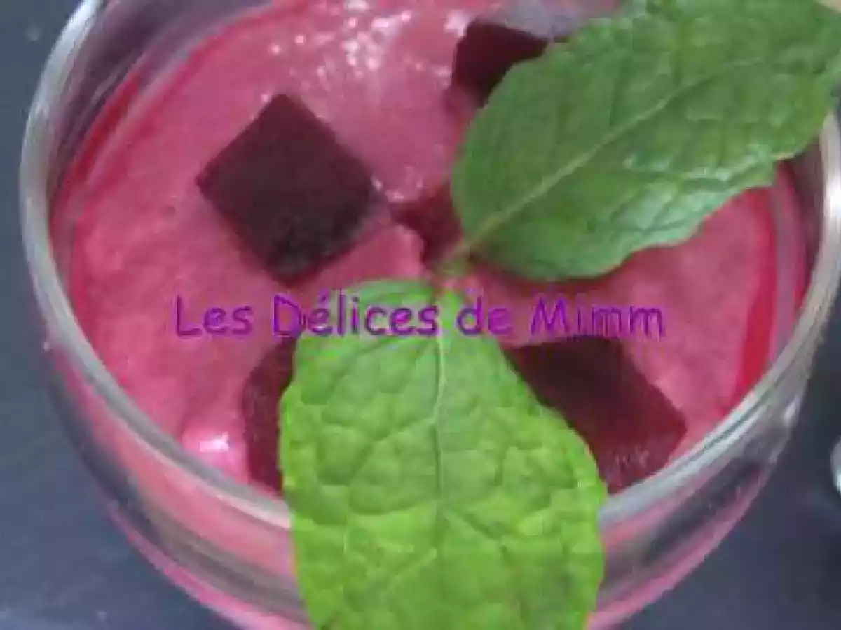 Verrine de mousse de betteraves rouges - photo 2