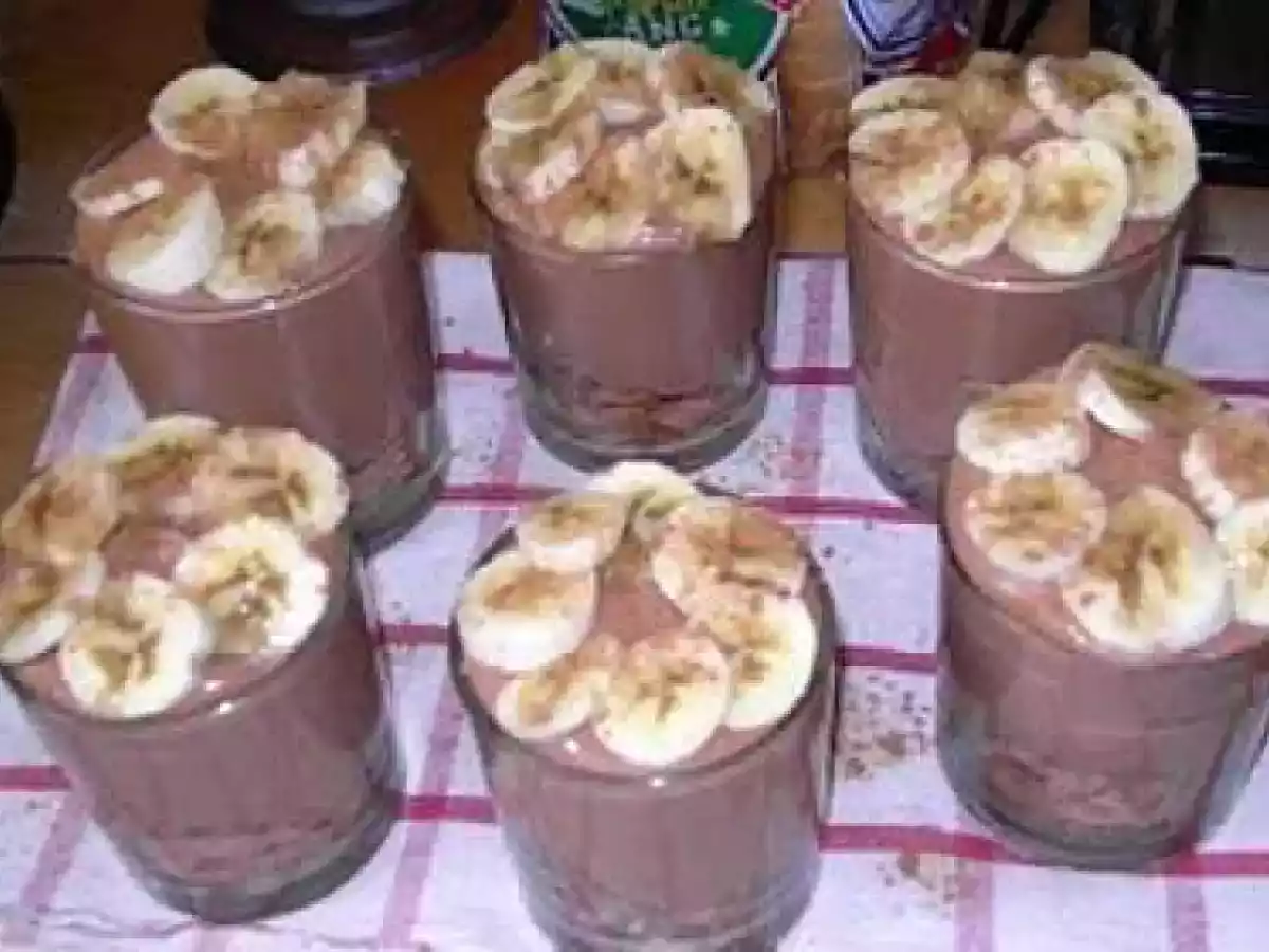 Verrine de mousse marscarpone au chocolat, éclats de spéculoos