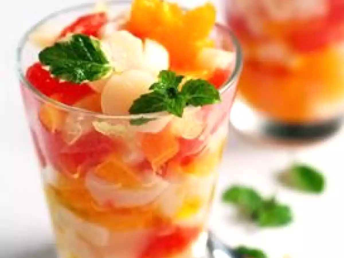 Verrine de noix de Saint-Jacques aux agrumes