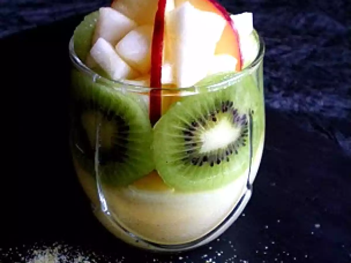 Verrine de polenta aux fruits (2 pts ww) - photo 3