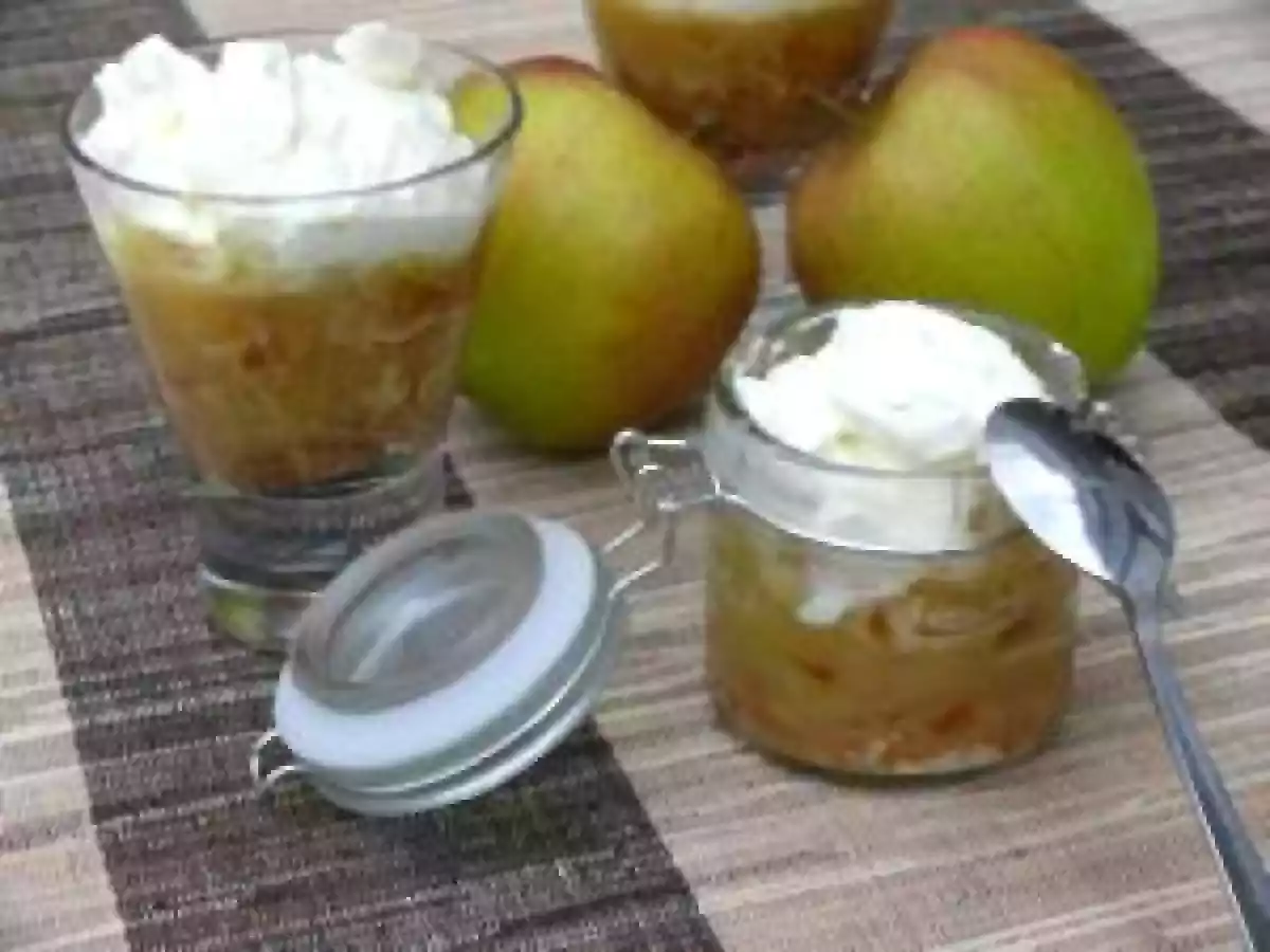 Verrine de pommes au caramel