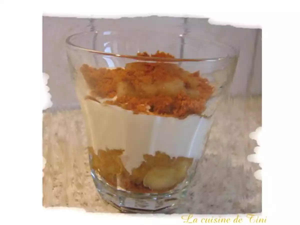 Verrine de pommes au speculoos