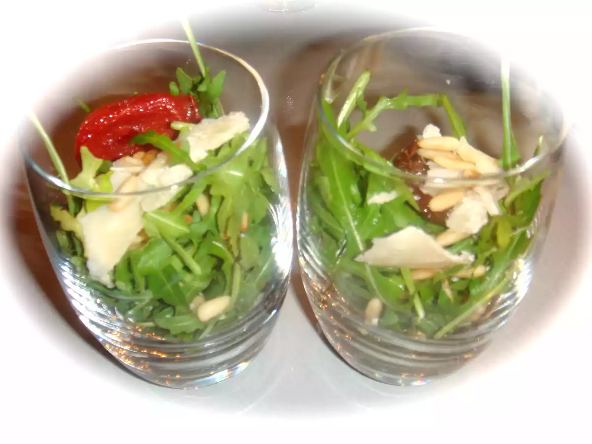 Verrine de roquette à l?Italienne