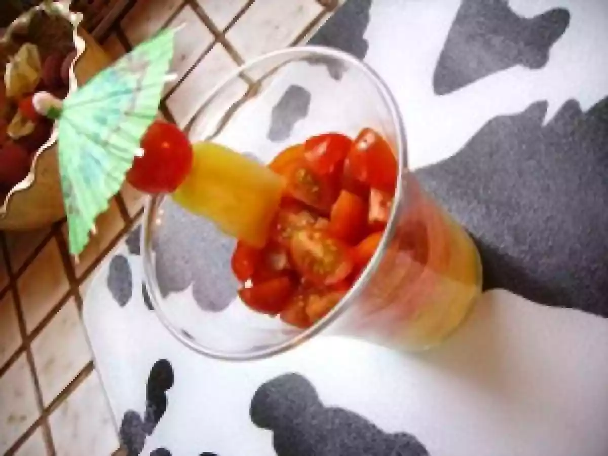 Verrine de Saumon Cru, Ananas et Tomate Cerise - photo 4