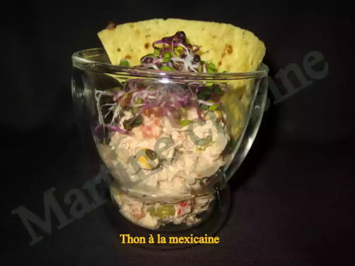 Verrine de thon à la mexicaine