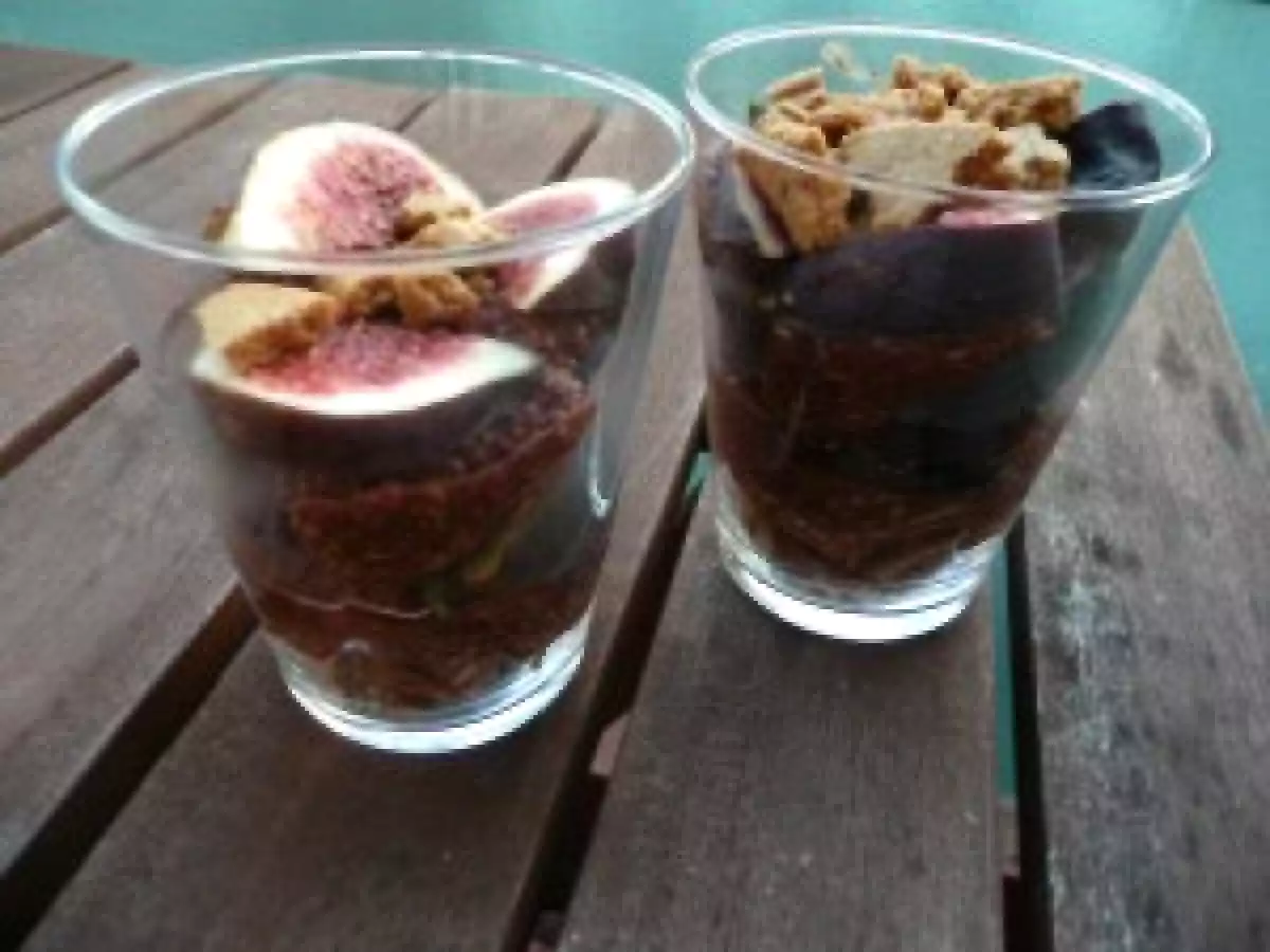 Verrine de tiramisu aux figues (Vegan mascarpone)