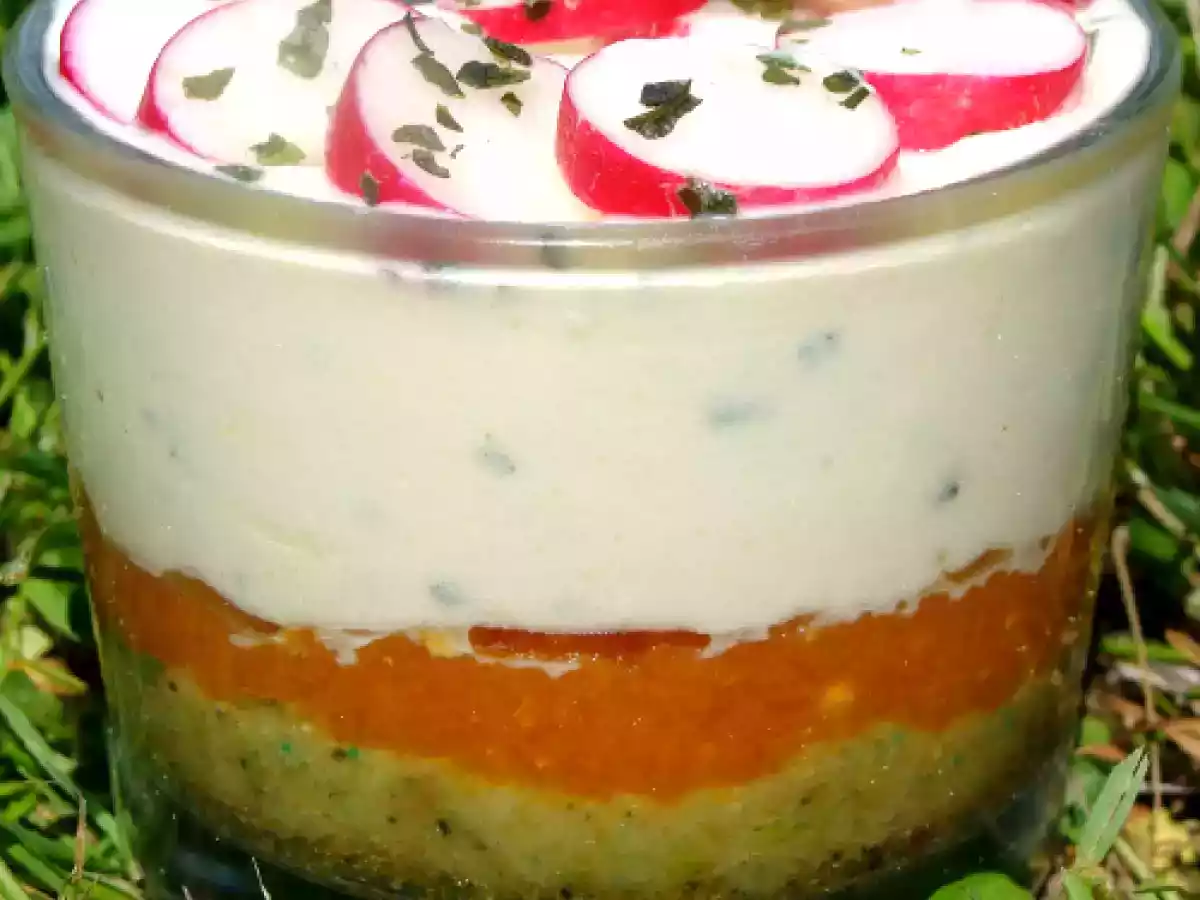 Verrine de tiramisu salé