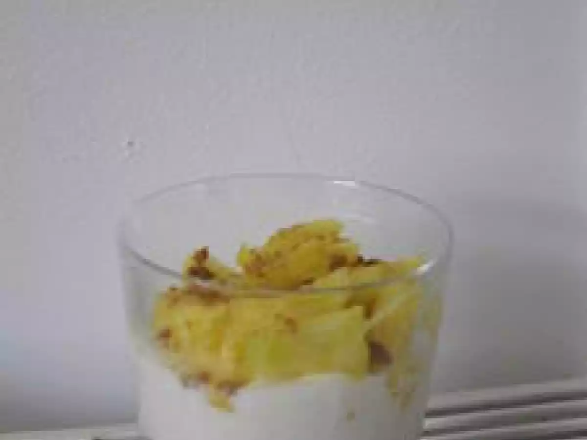Verrine dessert ananas spéculoos