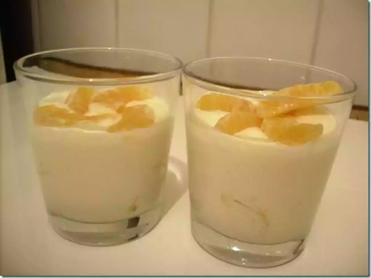 Verrine dessert lactée et fruitée